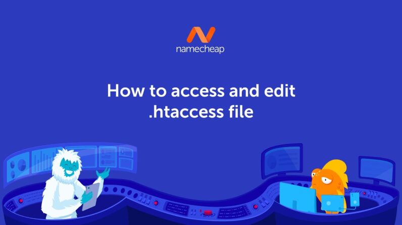 How to access and edit .htaccess file
