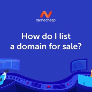 How to list a domain for sale