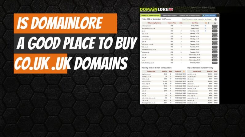 Is domainlore a good place to buy co.uk/.uk domain names ?
