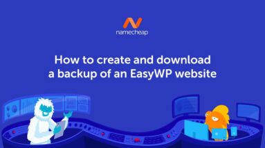 How to create and download a backup of an EasyWP website