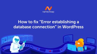 How to fix "Error establishing a database connection" in WordPress