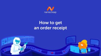 How to get an order receipt